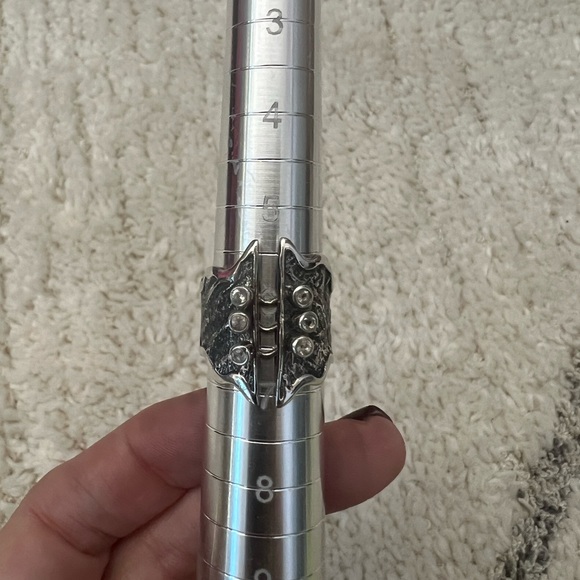 Sterling silver ring.  Corset ring. - Picture 3 of 3